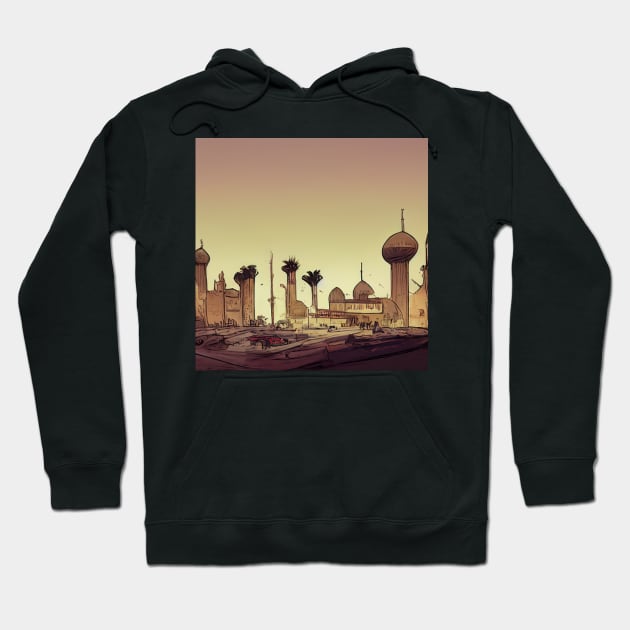 Baghdad | Comics Style Hoodie by ComicsFactory